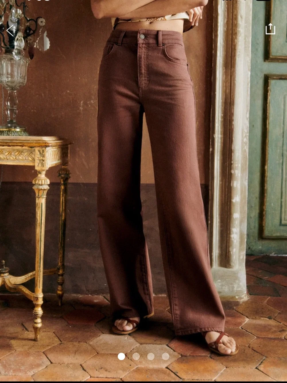 Sezane New 70’s Trousers - Picture 2 of 8